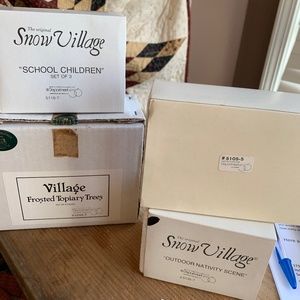Department 56 snow village accessories